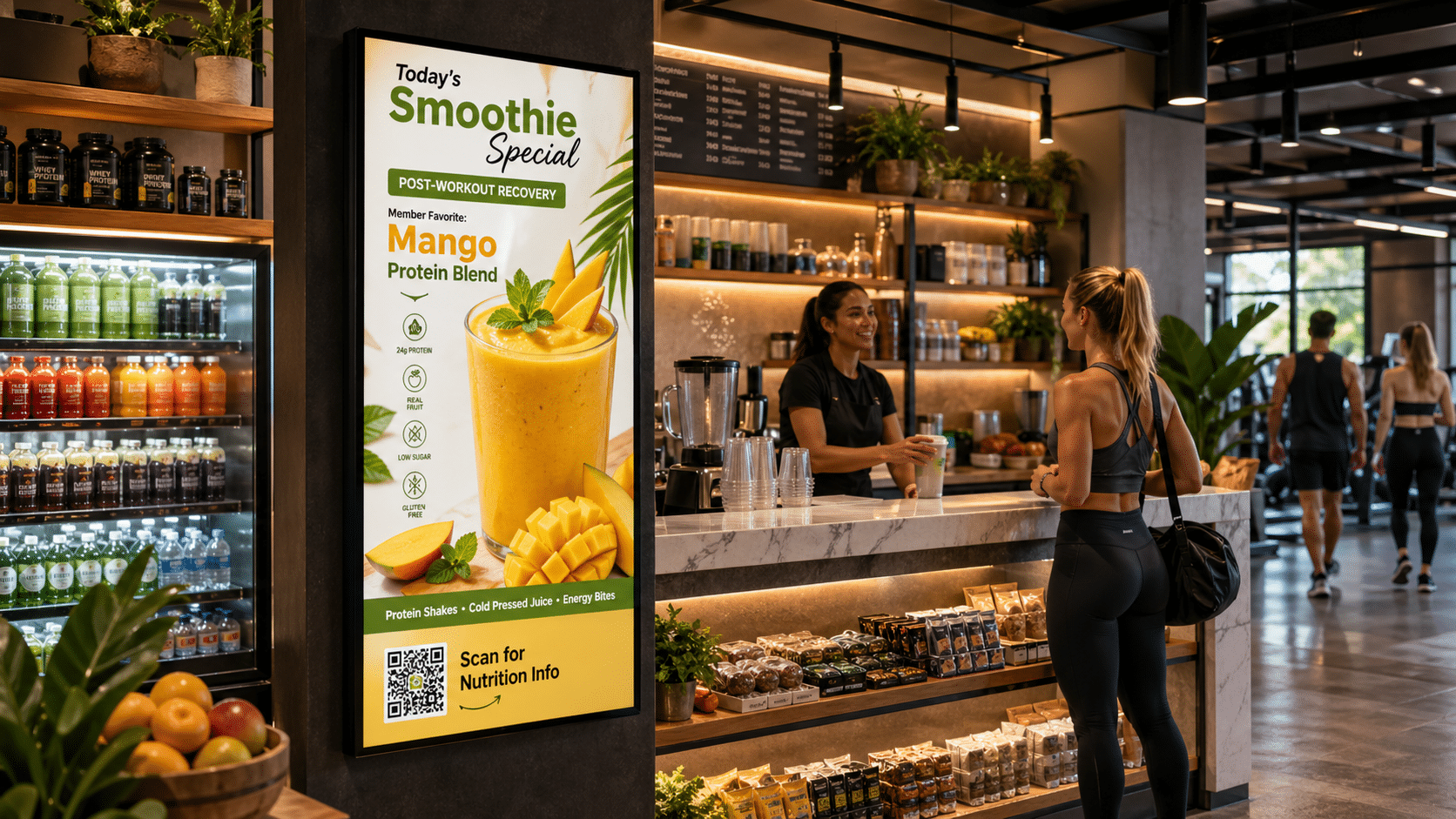 Drive sales with digital menu boards in retail and grocery.